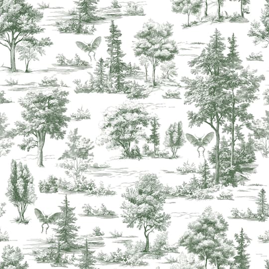 Designs Direct Mothman Novelty Toile Peel & Stick Wallpaper